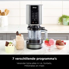 Buy Ninja Creami NC300EU Ice Cream Maker - 473ml, 800W, Black-Silver - Perfect for Delicious Homemade Treats!